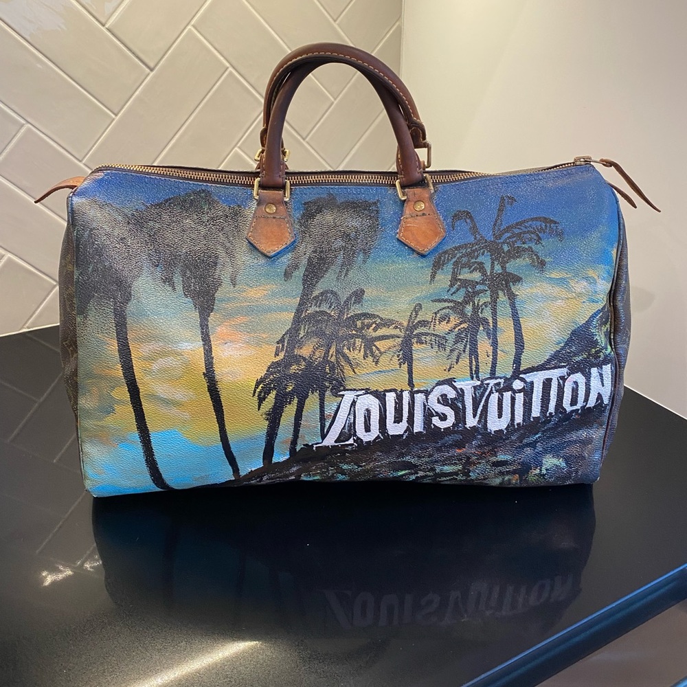 Authentic Louis Vuitton Speedy Custom Hand Painted Bag “Cabo in Hollywoo…